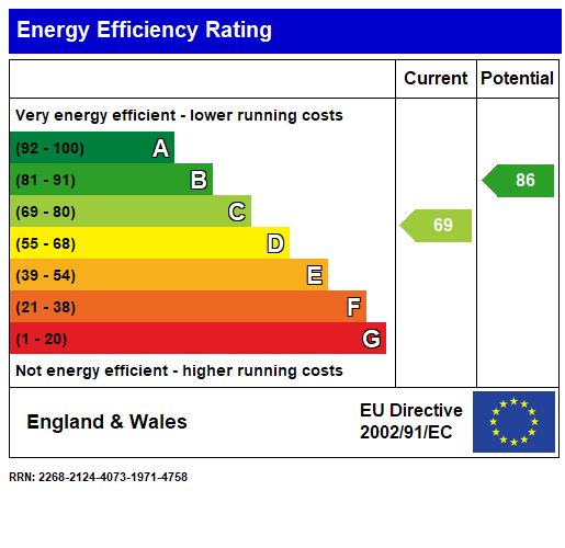 Energy Efficient Rating 8 Gaultree Square, Emneth, PE14 8DP EPC 2268 2124 4073 1971 4758